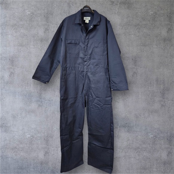 Vintage Roebucks Coverall Workwear Jumpsuit Mechanic Utility Overalls 48R F20‎
